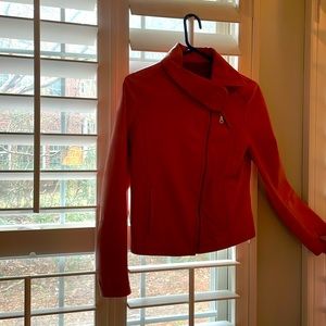 Fitted beautiful Italian leather jacket.  Very soft.  From Italy.